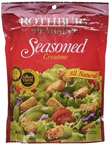 Rothbury Farms  All Natural Seasoned Croutons  5oz Pouch -Pack of 3-