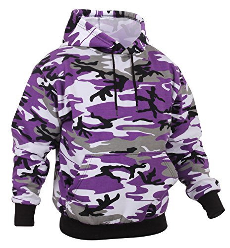Rothco Camo Pullover Hooded Sweatshirt  Ultra Violet Camo  L