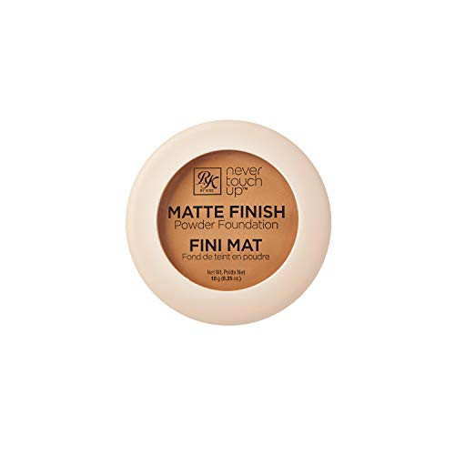 Ruby Kisses Never Touch Up Matte Finish Powder Foundation 0-35oz - -Caramel-