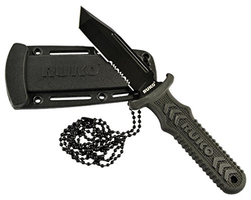 Ruko RUK0098 Neck-Boot Knife with Glass Reinforced Nylon Sheath  6-3-8