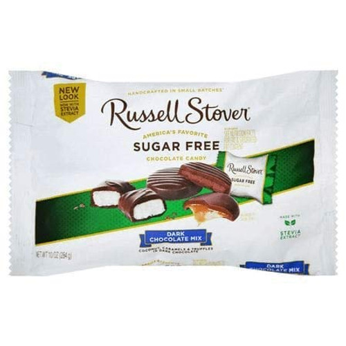 Russell Stover SUGAR-FREE dark chocolate mix 9oz Russell Stover SUGAR-FREE dark chocolate mix 9oz
