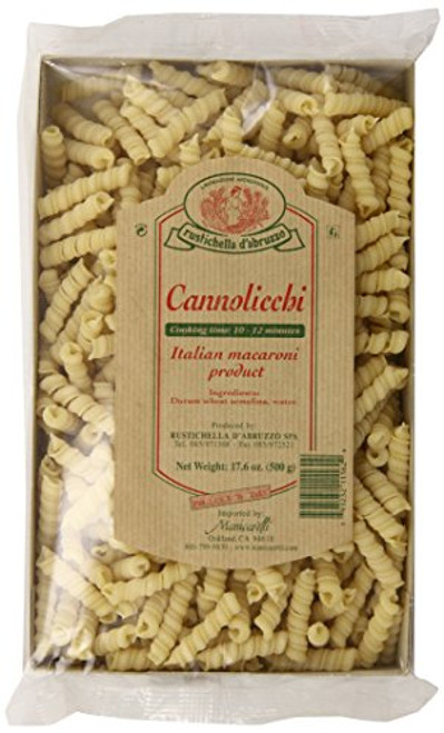 Rustichella D Abruzzo Cannolicchi Durum Wheat Pasta in Tray  1-1 Pound