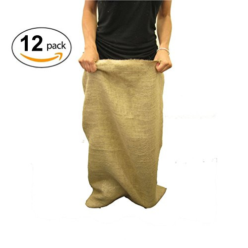 LA Linen Burlap Potato Sacks 23x40, Pack 12