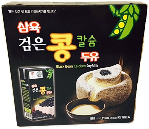 Sahmyook Black Bean Calcium Soy Milk  6-5 Fl- Ounce -Pack of 16-