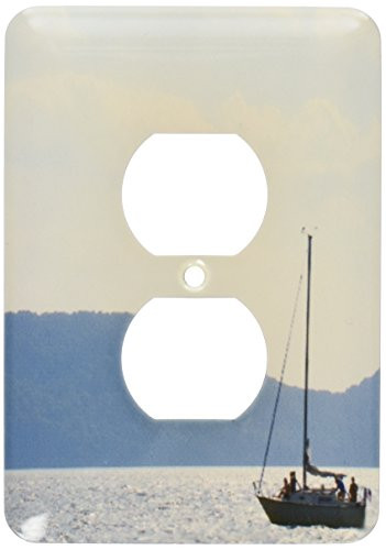 3dRose lsp-23230-6 Sailboat Hudson River 2 Plug Outlet Cover