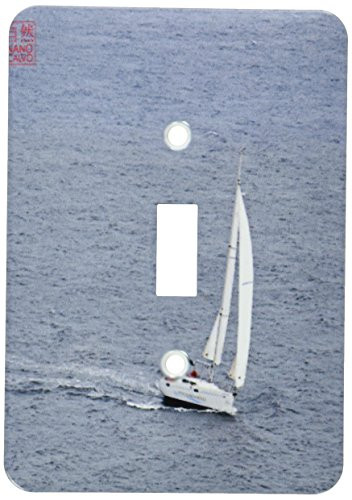 3dRose lsp-107498-1 Sailing boat makes a turn in Mediterranean Sea  Formentera  Spain Single Toggle Switch  Multicolor