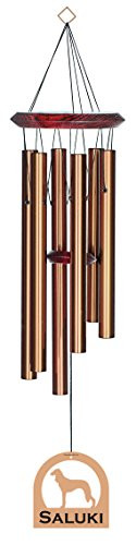 Chimesofyourlife E4212 Wind Chime  Saluki-Bronze  27-Inch