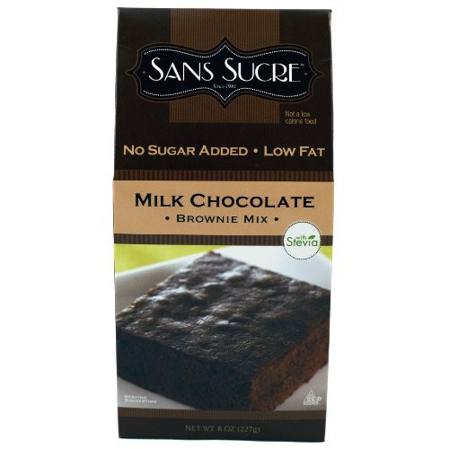 Sans Sucre Milk Chocolate Brownie Mix 8-Ounce -Pack of 6- Sans Sucre Milk Chocolate Brownie Mix 8-Ounce -Pack of 6-