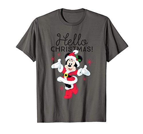 Disney Santa Minnie Mouse Hello Christmas Holiday T-Shirt Disney Santa Minnie Mouse Hello Christmas Holiday T-Shirt