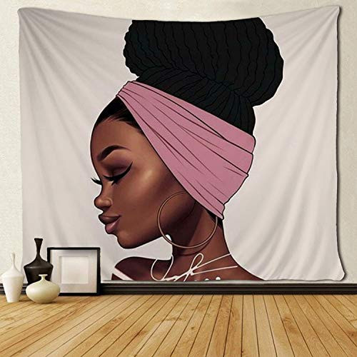 SARA NELL Tapestry African American Tradutional Women Tapestries Hippie Art Black Art Wall Hanging Throw Tablecloth 60X80 Inches for Bedroom Living Ro SARA NELL Tapestry African American Tradutional Women Tapestries Hippie Art Black Art Wall Hanging Throw Tablecloth 60X80 Inches for Bedroom Living Ro