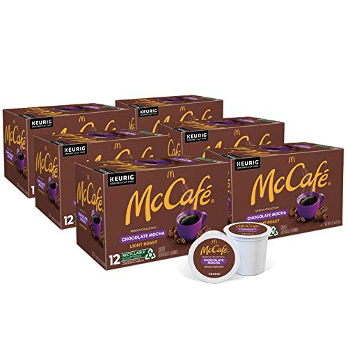 McCafe Chocolate Mocha  Keurig Single Serve K-Cup Pods  Flavored Light Roast Coffee Pods  72 Count