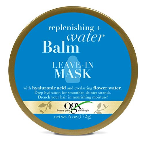 Ogx Replenishing - Water Balm Leave-In Mask 6 Ounce Jar -177ml- -2 Pack-
