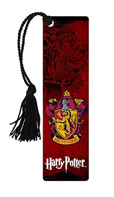 Harry Potter - Hogwarts House - Gryffindor - Glossy Bookmark with Tassel for Gifting and Collecting Harry Potter - Hogwarts House - Gryffindor - Glossy Bookmark with Tassel for Gifting and Collecting
