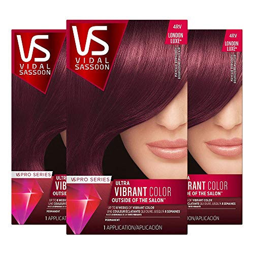 Vidal Sassoon Pro Series  4RV Mayfair Burgundy  3 Count