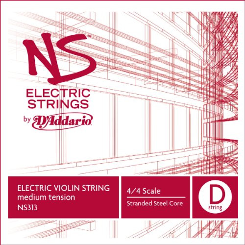 DAddario NS Electric Violin Single D String  4-4 Scale  Medium Tension