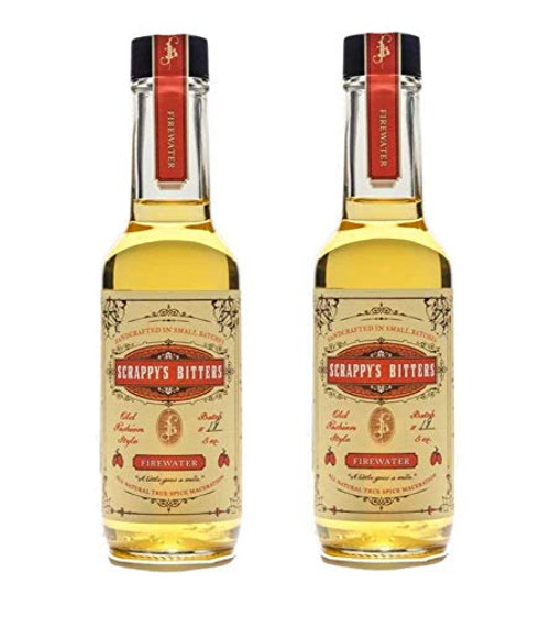 Scrappys Bitters - Firewater 5 ounces - Organic Ingredients Finest Herbs and Zests No Extracts Artificial Flavors Chemicals or Dyes- Made in the Scrappys Bitters - Firewater 5 ounces - Organic Ingredients Finest Herbs and Zests No Extracts Artificial Flavors Chemicals or Dyes- Made in the