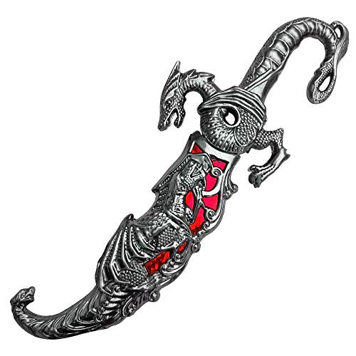 Ace Martial Arts Supply Saint George Dragon Saber Fantasy Knight Sword -2nd Generation Red 10 Dagger-