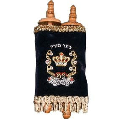 Mini Sefer Torah with Assorted Color Velvet Covers - Small 8 Mini Sefer Torah with Assorted Color Velvet Covers - Small 8