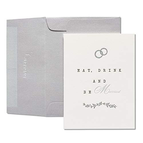 Papyrus Wedding Card for Couple -Eat  Drink  Be Married-