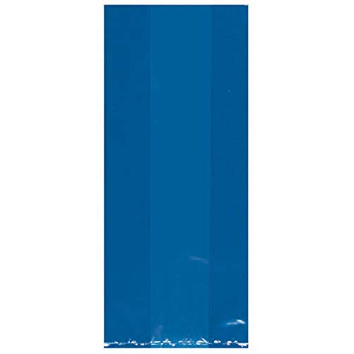 Amscan Party Bags  9 1-2H x 4W x 2 1-4D  Bright Royal Blue