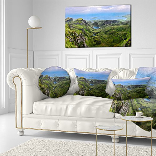 Designart PT9228 40 20 Quiraing Skye Highland Scotland Landscape Photo Canvas Print, 40" x 20", Green Designart PT9228 40 20 Quiraing Skye Highland Scotland Landscape Photo Canvas Print, 40" x 20", Green