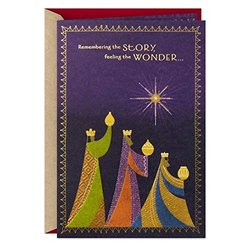 Hallmark Mahogany Religious Christmas Card -Three Wise Men-