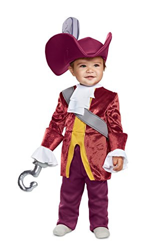 Disguise Baby Boys Captain Hook Classic Infant Costume  red  -12-18 mths-
