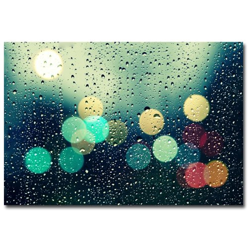 Rainy City by Beata Czyzowska Young, 22x32-Inch Canvas Wall Art