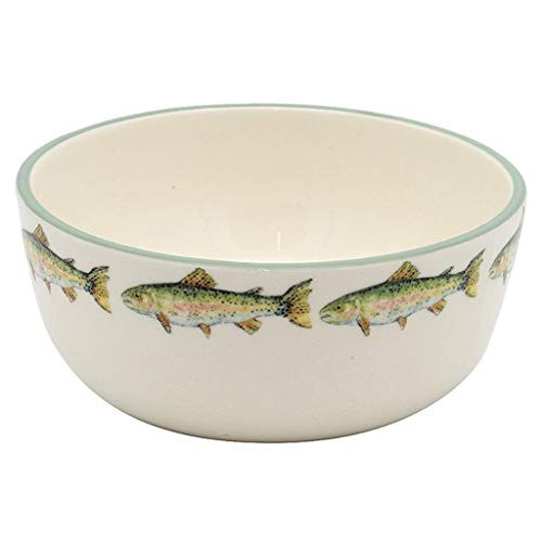 DEI Trout Salad bowl  6 dia  Mulitcolor
