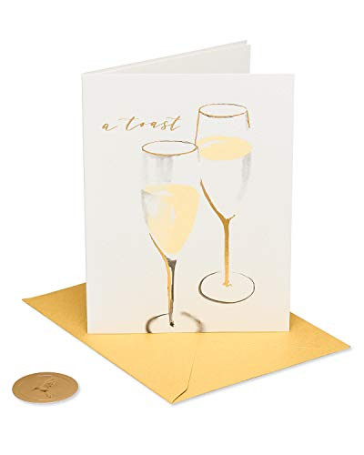 Papyrus Wedding Card for Couple -Champagne Toast-