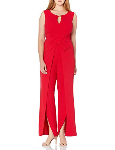 Ronni Nicole Womens Bow Jumpsuit  Red  6