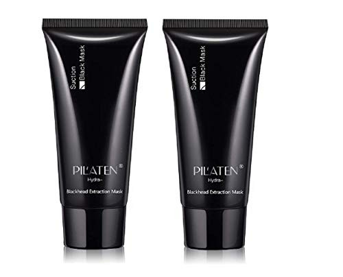 PILATEN blackhead remover Tearing style Deep Cleansing purifying peel off the Black head acne treatment black mud face mask 60g -Pack of 2 boxes-