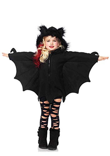 Leg Avenue Girls Cozy Bat Halloween Costume  Black  Medium