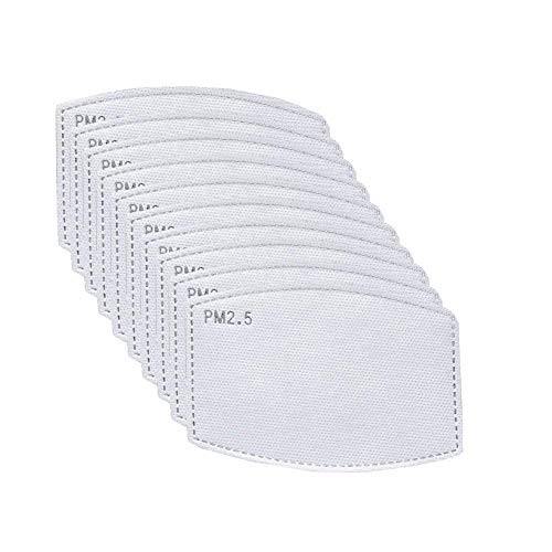 10Pack PM 2-5 Activated Carbon Filter Insert  5 Layers Replaceable Anti Haze Filter Paper for Adults Outdoor Activities