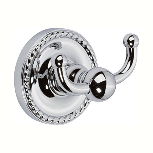 Ginger Canterbury Double Hook Robe Hook - 1511/PC - Polished Chrome