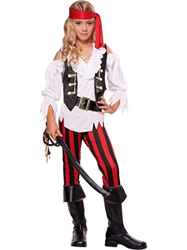California Costumes Posh Pirate Costume  One Color  12-14