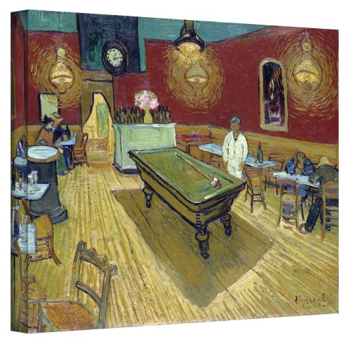 Art Walls The Night Cafe in the Place Lamartine in Arles Gallery Wrapped Canvas by Vincent Van Gogh, 18 by 24-Inch Art Walls The Night Cafe in the Place Lamartine in Arles Gallery Wrapped Canvas by Vincent Van Gogh, 18 by 24-Inch