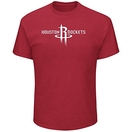 NBA Houston Rockets Short Sleeve Screen Tee  Red-Heather  2X-Tall