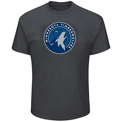 NBA Minnesota Timberwolves Short Sleeve Screen Tee  Blue-Heather  3X-Tall