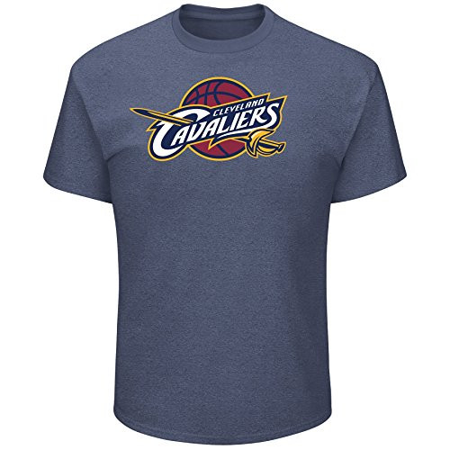 NBA Cleveland Cavaliers Short Sleeve Screen Tee  Navy-Heather  2X-Tall
