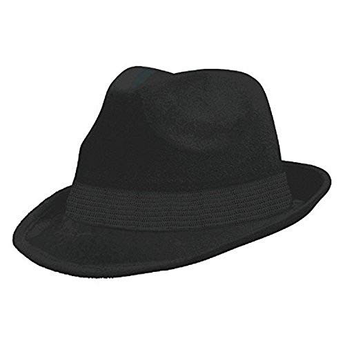Amscan 255519-1 Black Velour Adult Fedora  1ct