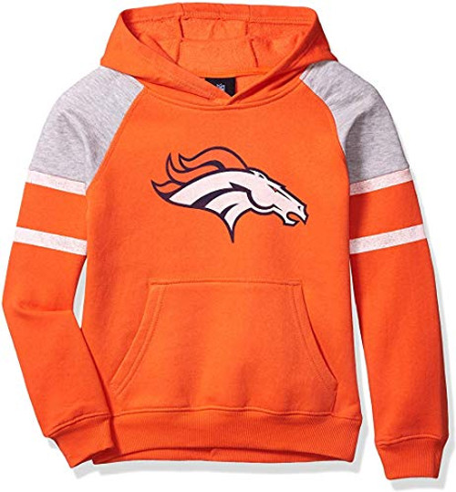 Outerstuff NFL Boys Youth 8-20 Team Color Primary Logo Linebacker 2-0 Raglan Pullover Fleece Hoodie Sweatshirt -Denver Broncos Youth Medium 10-12- Outerstuff NFL Boys Youth 8-20 Team Color Primary Logo Linebacker 2-0 Raglan Pullover Fleece Hoodie Sweatshirt -Denver Broncos Youth Medium 10-12-