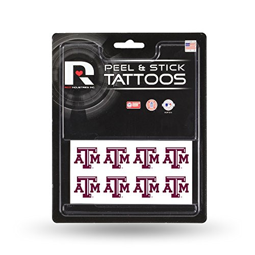 NCAA Rico Industries Face Tattoos  8-Piece Set  Texas AandM Aggies
