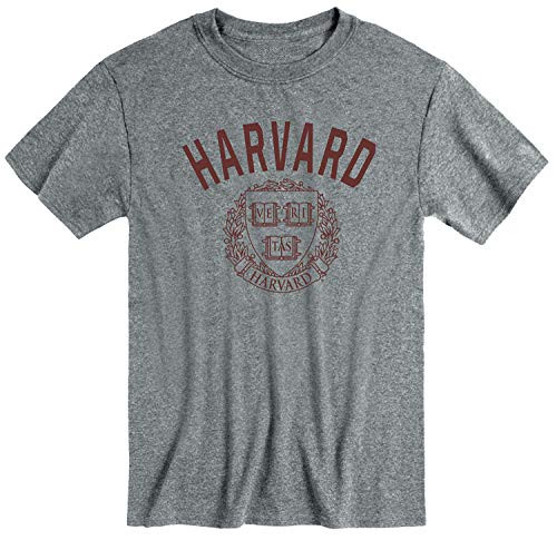 Ivysport Harvard University Crimson Short-Sleeve T-Shirt Heritage Charcoal Heather Medium Ivysport Harvard University Crimson Short-Sleeve T-Shirt Heritage Charcoal Heather Medium