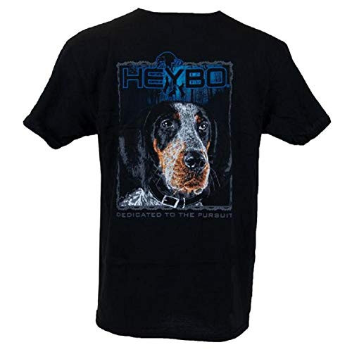 Heybo Outdoors Blue Tick Short Sleeve T-Shirt-Black-Large