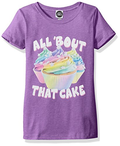 Fifth Sun Big Girls Food and Drink Graphic T-Shirt  Purple Rainbow  Large-10-12