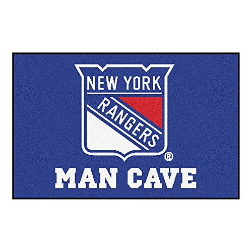 FANMATS 14462 NHL New York Rangers Nylon Universal Man Cave Starter Rug FANMATS 14462 NHL New York Rangers Nylon Universal Man Cave Starter Rug