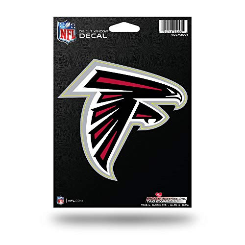 NFL Rico Industries Die Cut Vinyl Decal Atlanta Falcons Team Color 5 x 7-inches NFL Rico Industries Die Cut Vinyl Decal Atlanta Falcons Team Color 5 x 7-inches