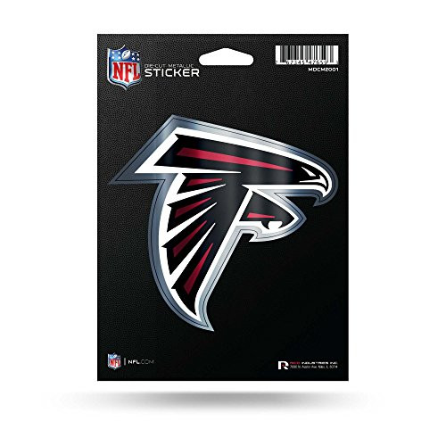 NFL Rico Industries Die Cut Metallic Sticker Atlanta Falcons NFL Rico Industries Die Cut Metallic Sticker Atlanta Falcons