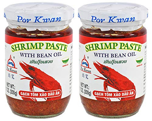 Por Kwan Shrimp Paste with Bean Oil -7oz x 2 jars-